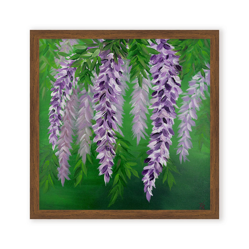 Nature Inspired "Floral Drapes" Canvas Wall Art By , 20" H x 20" W x 1.125" D, Framed Print, Brown