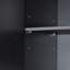 Armoire de salle de bain murale avec tablette réglable - noire pour rangement de cuisine, de salle de bain et de toilette-380226442