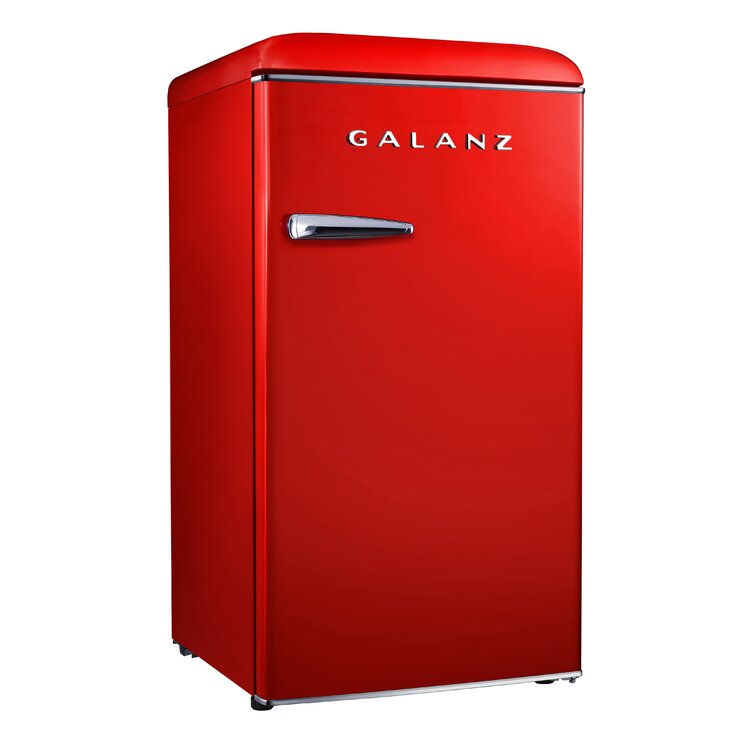 Galanz Retro 3.3 Cubic Feet Freestanding Mini Fridge with Freezer