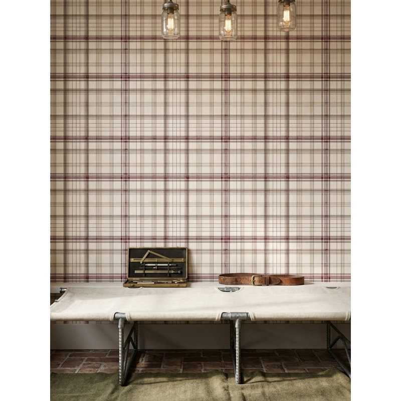 Papier peint quadrillé à carreaux, Peler et coller