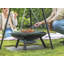 87cm Round Steel Fire Pit Log Grate