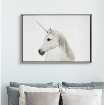 «Unicorn Color» par Simon Te, reproduction d'art sur toile encadrée