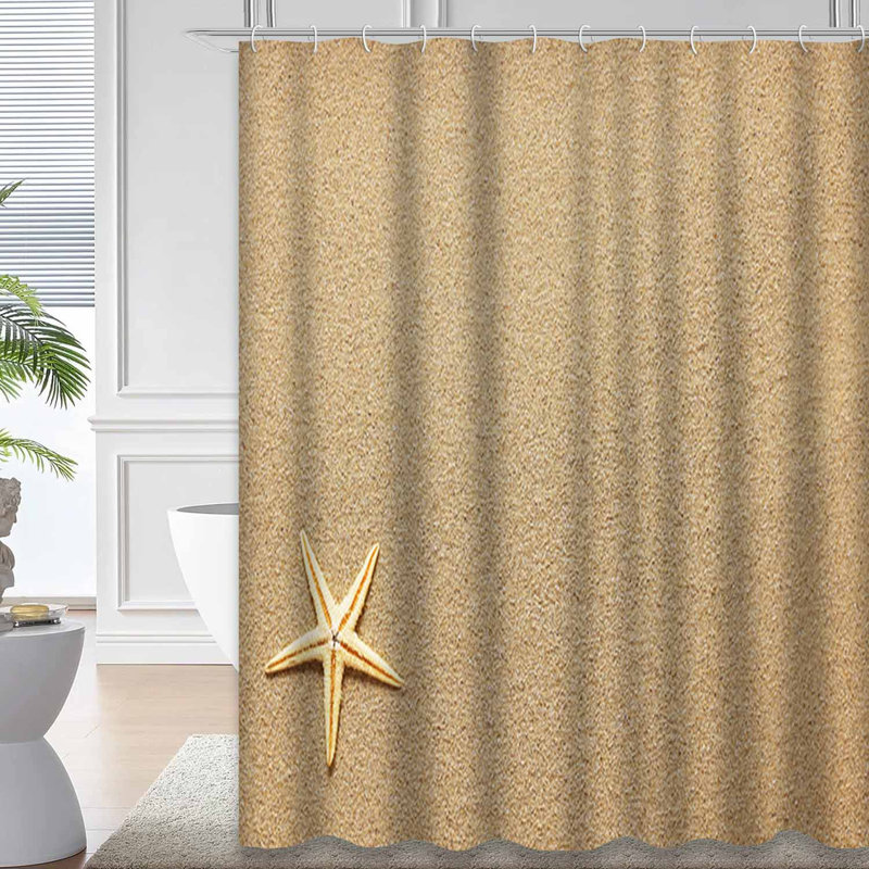 Rideau de douche Summer Sea Shells, L 72 po x l 72 po