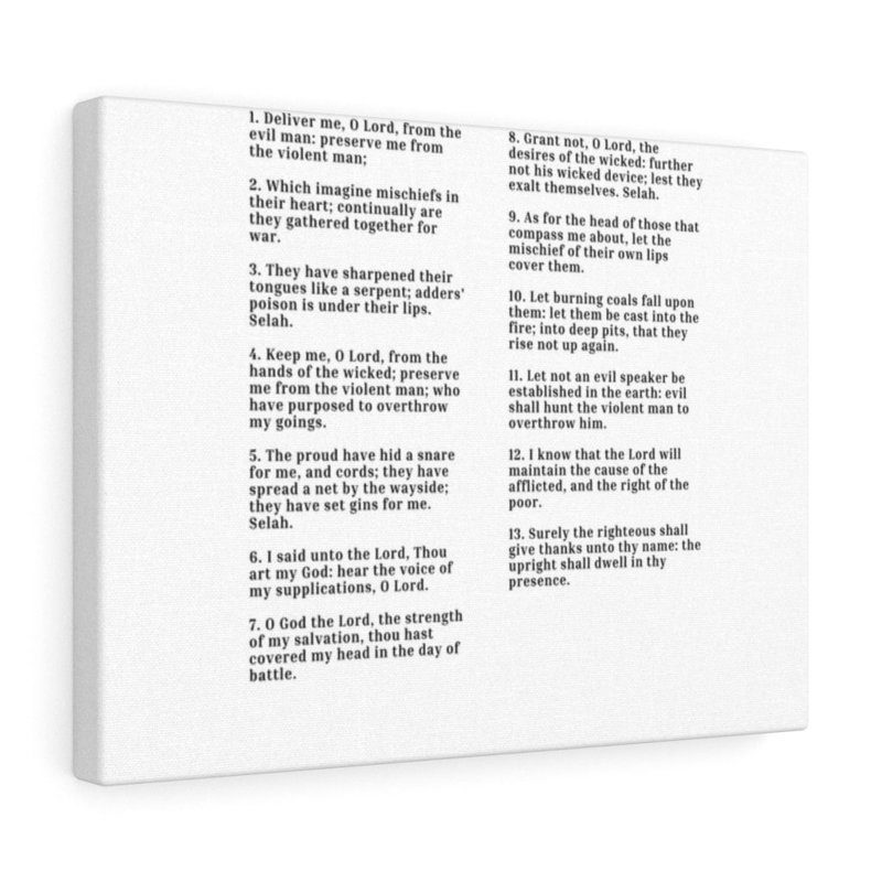 «Keep Me, O Lord Psalm 140 Christian Wall Art Bible Verse Print» prêt à être accroché, H 14 po x l 11 po