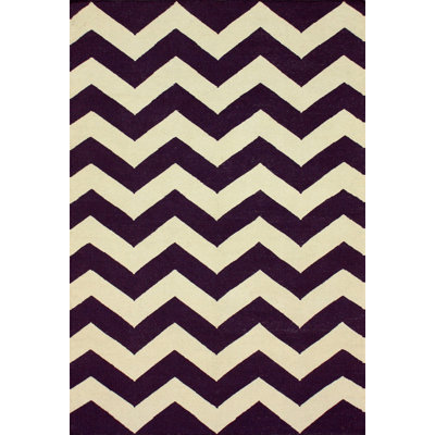 Tapis à motif de chevrons mauve Billylee