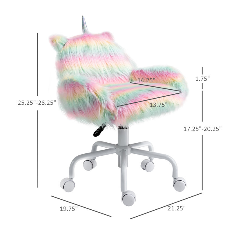 Chaise de bureau Rainbow Fuzzy