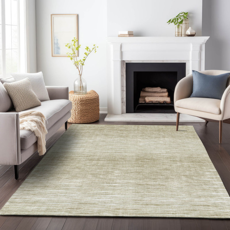 Malm Washable Ombre Indoor / Outdoor Rug, Rectangle 3' x 5'