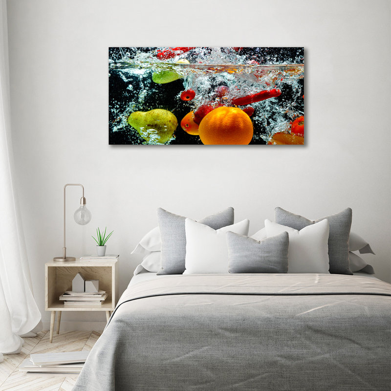 Fruit Under Water - Wrapped Canvas Print
