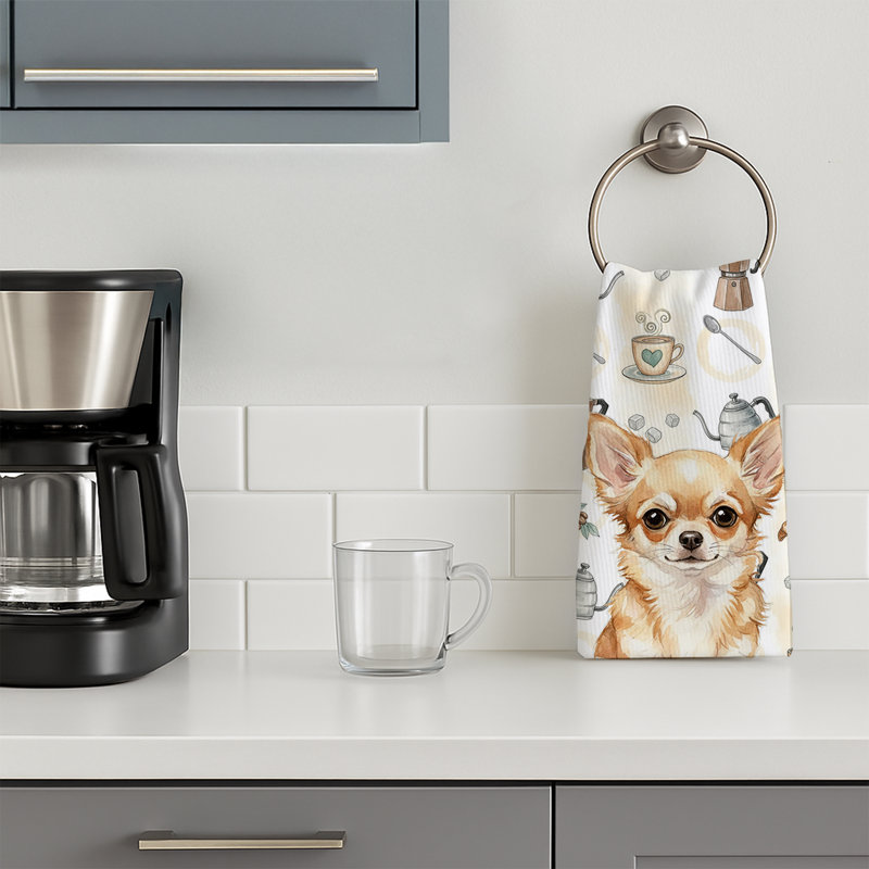 Serviette de cuisine fauve Chihuahua, Chihuahua fauve