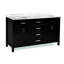 Ensemble de meuble-lavabo de salle de bain double 72 po avec miroir Weatherford-25518776