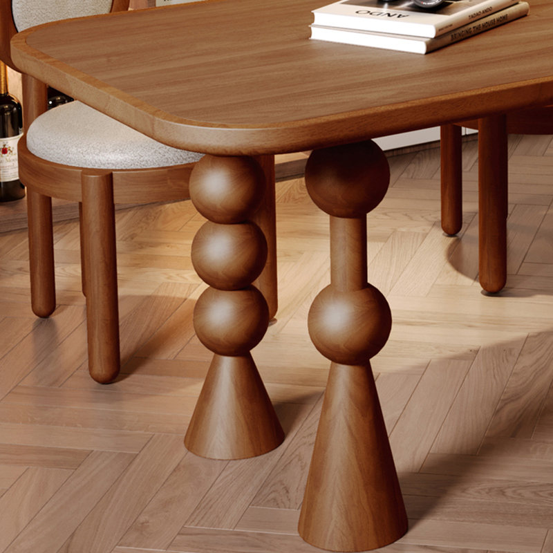 Rectangular small-sized dining table, 29.53"H x 55.12"L x 31.5"W