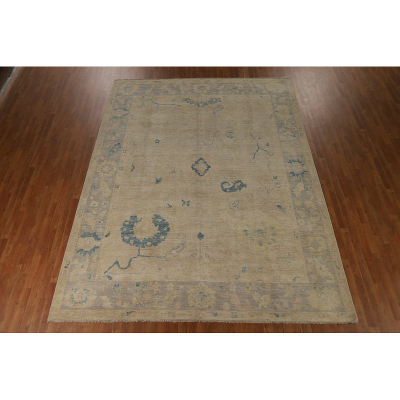 Vegetable Dye Oushak Turkish Area Rug 9x12