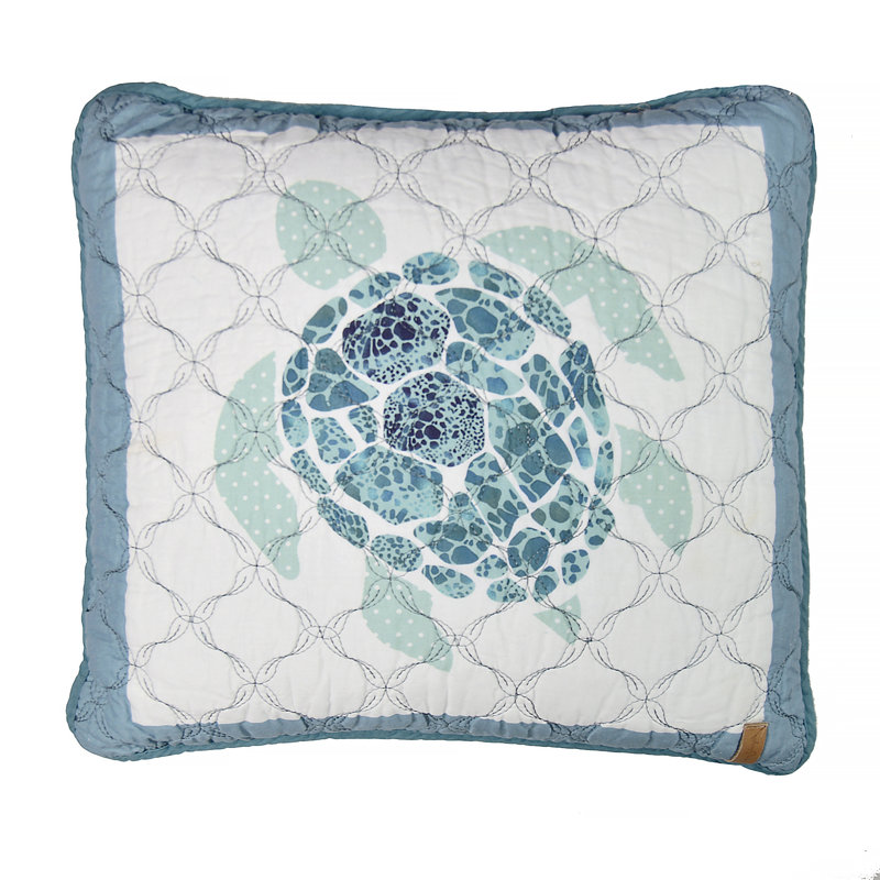 Summer Surf Quilted Throw Pillow