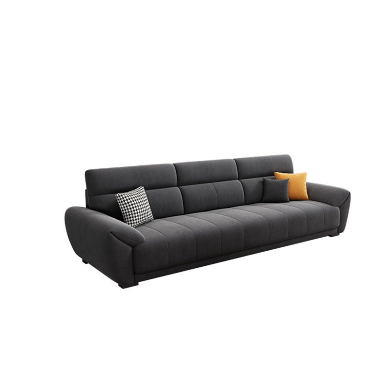 Simple piano keys fabric sofa, 3, 35.43" H x 100.39" W x 35.43" D
