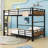 Metal Loft Bunk Bed With Slats And Ladder-1032767029-1032767038