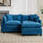 Schmucker L Shaped Modular Sectional Sofa, Oversized Cloud Couch With Ottoman-889629280-889349988