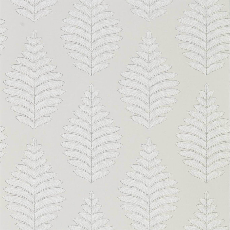 Lucielle Wallpaper, Linen/Silver