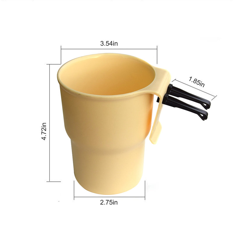 Tasse de rangement Tasse de rangement multifonctionnelle pour voiture, poubelle pour téléphone portable, boîte de rangement avec accoudoir à porte latérale