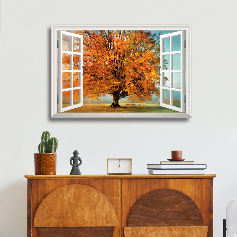 Autumn's Passion - Wrapped Canvas Print, 36" H x 24" W x 1" D