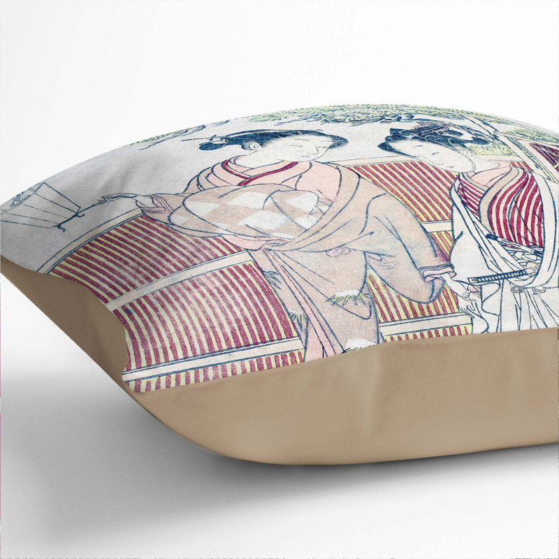 Square Cushion, Stone, 40cm H x 40cm W x 15cm D