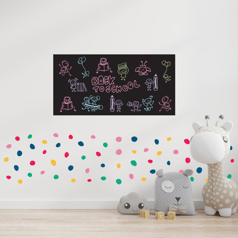 Abstract Chalkboard & Whiteboard Decals