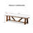 Upholstered Bench, Dining Bench with Trestle Base