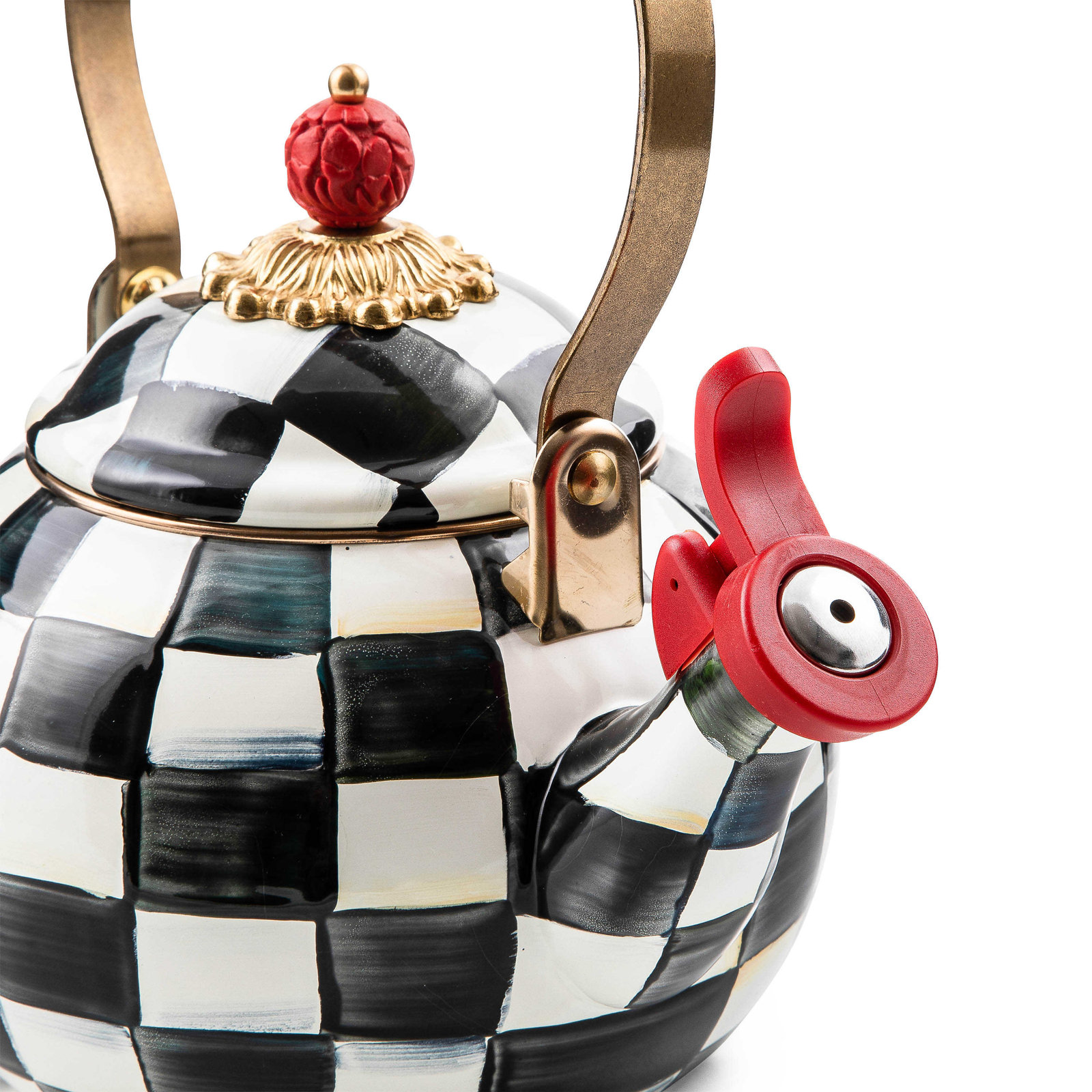 MacKenzie-Childs Courtly Check® Whistling Kettle