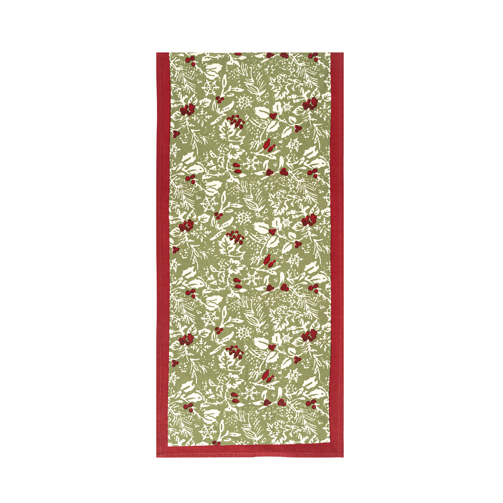 Liljan Floral Christmas Table Runnner, 72" x 16"