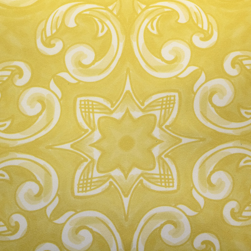 Coussin décoratif intérieur et extérieur Alhambra, Jaune