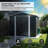 8 ft. x 10 ft. Outdoor Metal Storage Shed with Foundation-123384836-123384841