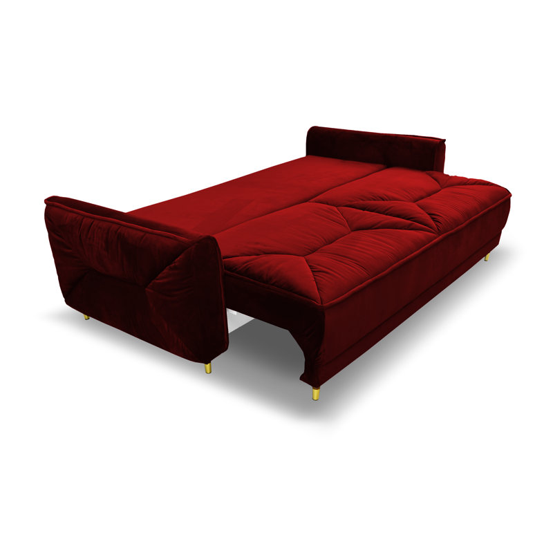 Alixandra 3 Seater Sofa & Chaise, Red