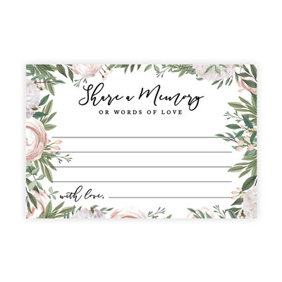 Greenery Wit Florals Partagez une carte mémoire