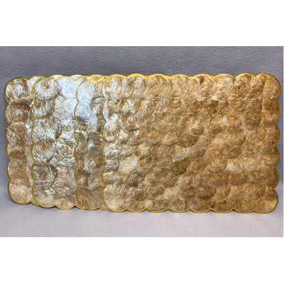Capiz Shells No Pattern Square Placemat