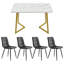 Tarik 4 - Person Dining Set-353828483-353828480