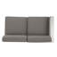 Canapé modulaire d'extérieur en aluminium pour patio