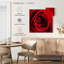 Rose rouge Harnek en fleurs