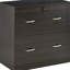 Classeur vertical à 2 tiroirs avec serrure et clés Vinsetto, classeur vertical avec barre de suspension pour format lettre, bureau personnel, espresso