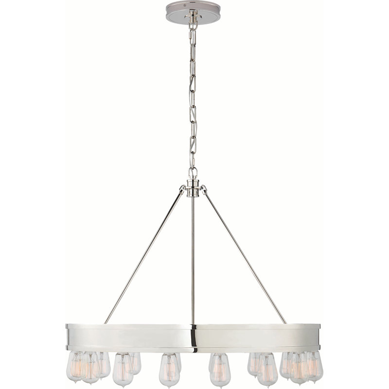 Roark 16 - Light Chandelier, Polished Nickel
