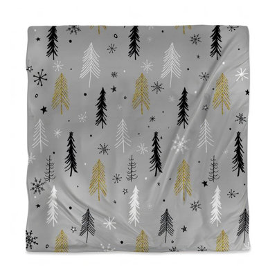 Children's Art Christmas Tree Duvet Cover - Home Decor Bedding