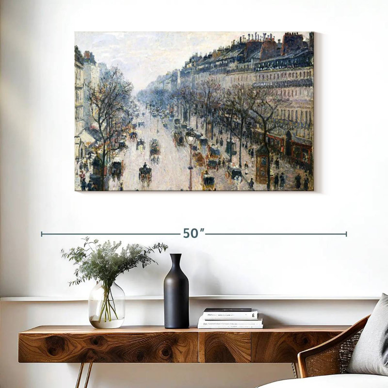 Sirci, le Boulevard Montmartre, matin d'hiver 1897, H 26 po x l 39 po
