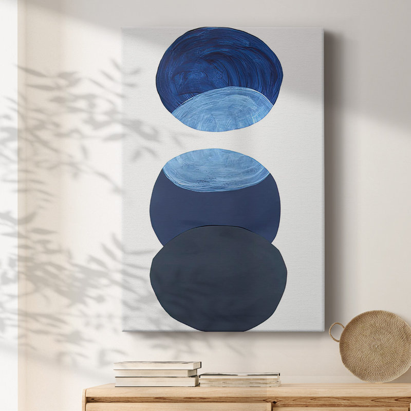 «Ultramarine Orbs I», reproduction sur toile, H 27 po x l 18 po