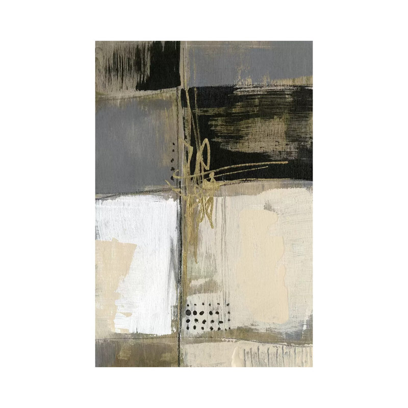 Neutral Divisions III par Jennifer Goldberger - reproduction d'art, Toile tendue, H 40 po x l 26 po x P 1,5 po