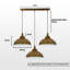 Gervais 3 - Light Brown Kitchen Island Pendant