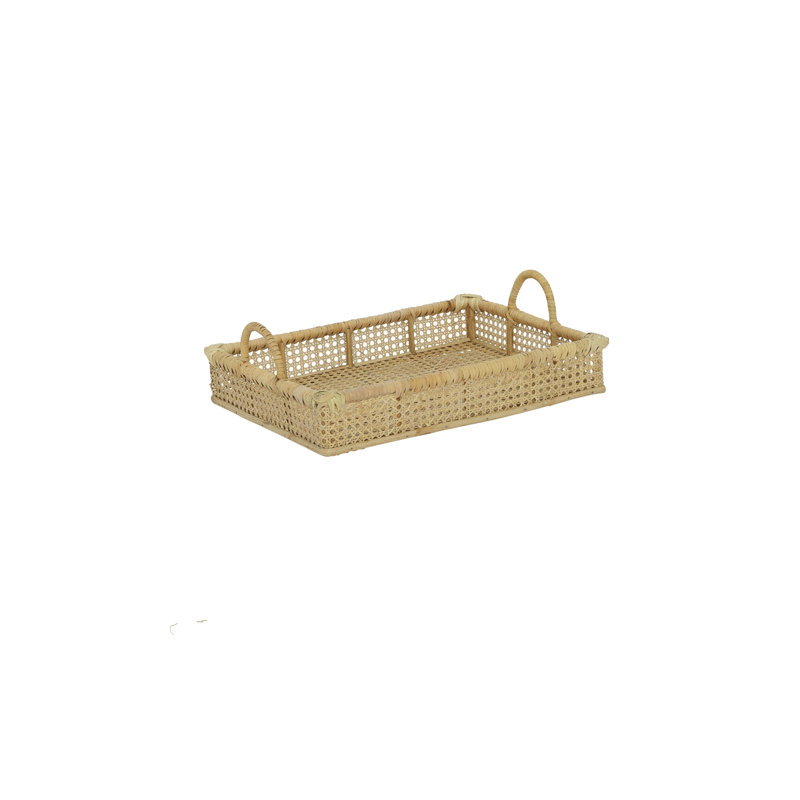 Arjav Wicker Tray, 3" H x 10" W x 16" D