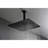Luxury 16" Matte Black Bathroom Shower Head - Natural Rainfall , Self-Cleaning Nozzle, Complies With American Standard Pipe Connections And All Arms , Compatible-121077179