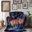 Couverture en sherpa de qualité supérieure 1 pièce Moonlit Stardust Dreams-97815359