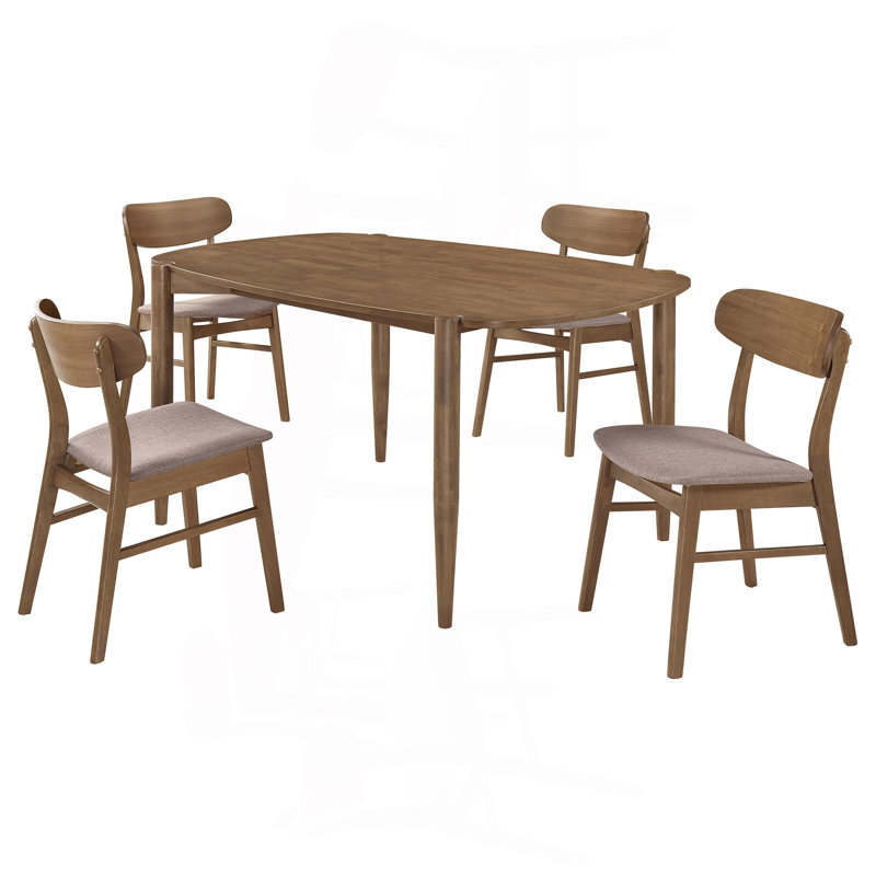 Ensemble de salle à manger en bois de noyer massif