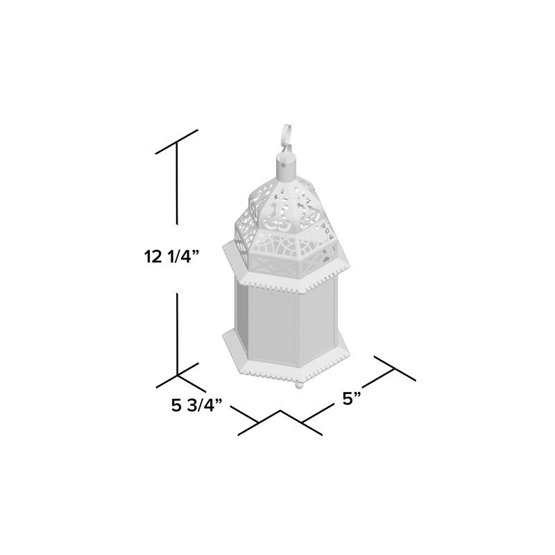 12.25'' H Tabletop Lantern