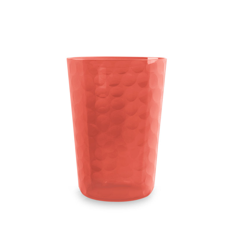 Verre à jus martelé, ensemble de 4, Rouge, 12 oz