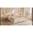 King Size Velvet Upholstered Wingback Platform Bed Frame With Geometric Tufted Headboard & Footboard, Wooden Slats-1017211120-1017211132